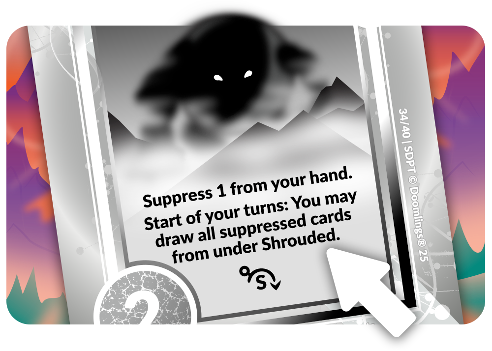 fuzelings card spooky smoke doomling