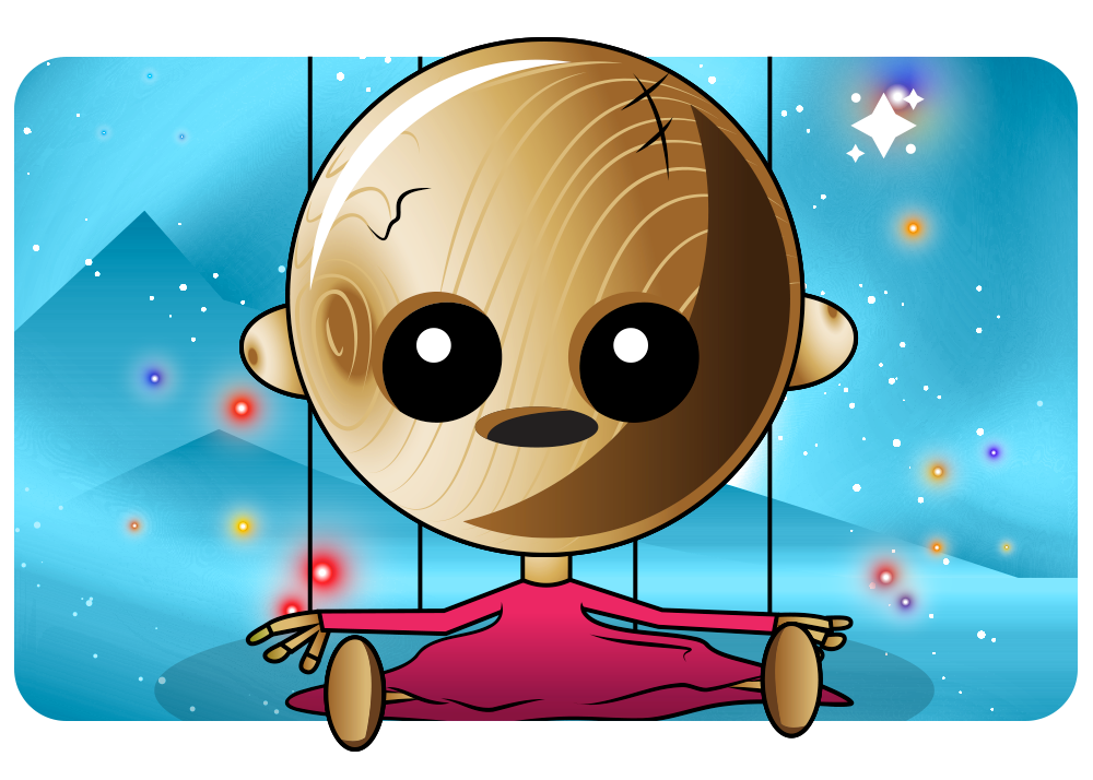 spooky doomlings doll card