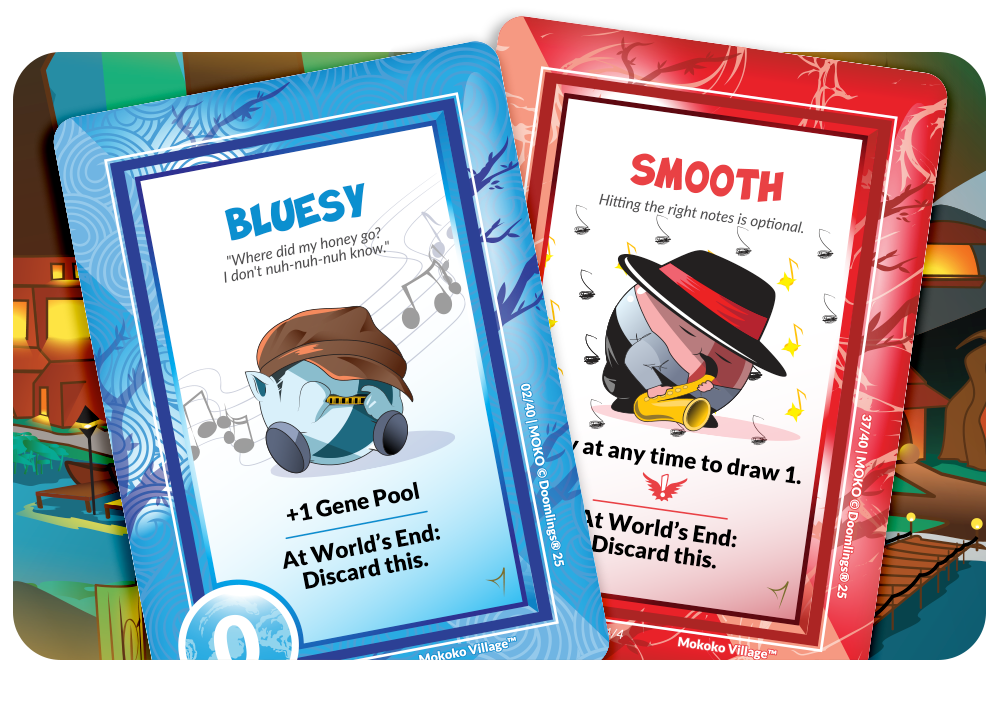 bluesy and smooth cards