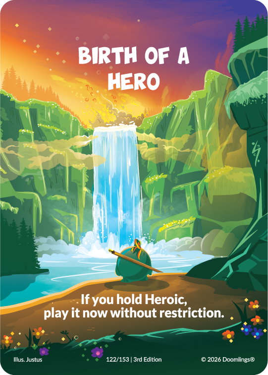 birth of a hero card