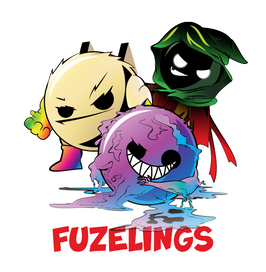 fuzelings - three spooky doomlings with evil smiles