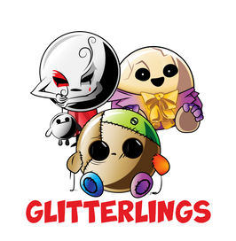 glitterlings - three spooky doll doomlings