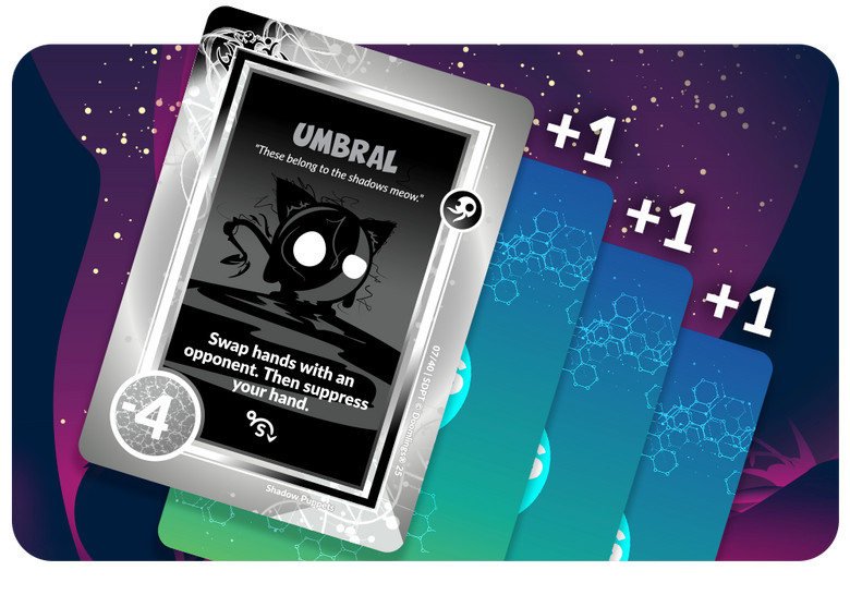 deeplings card with 3 suppressed under it