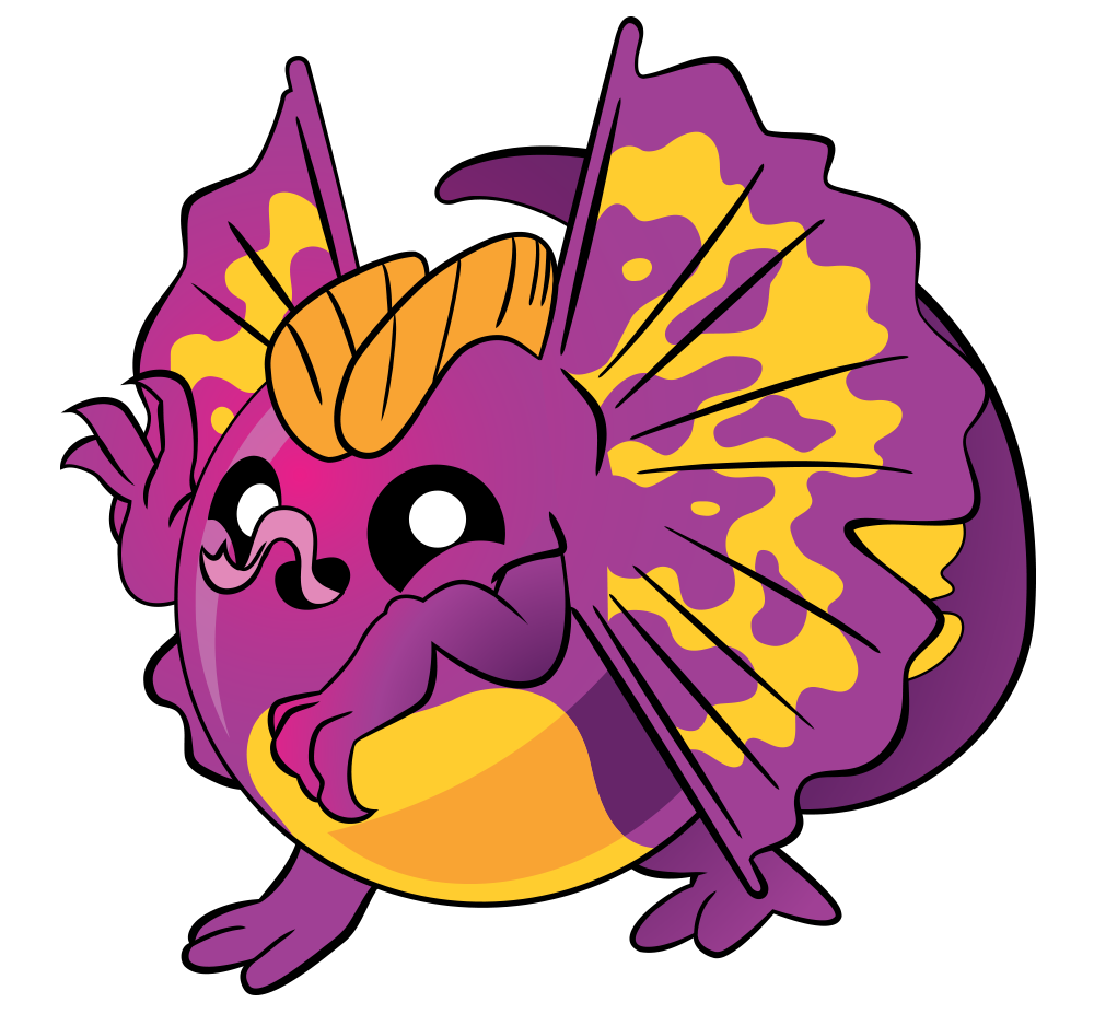 purple scary dinoling