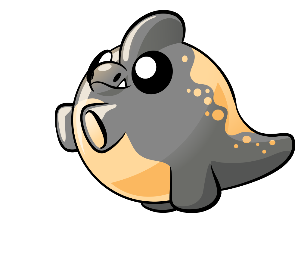 grey cute dinoling