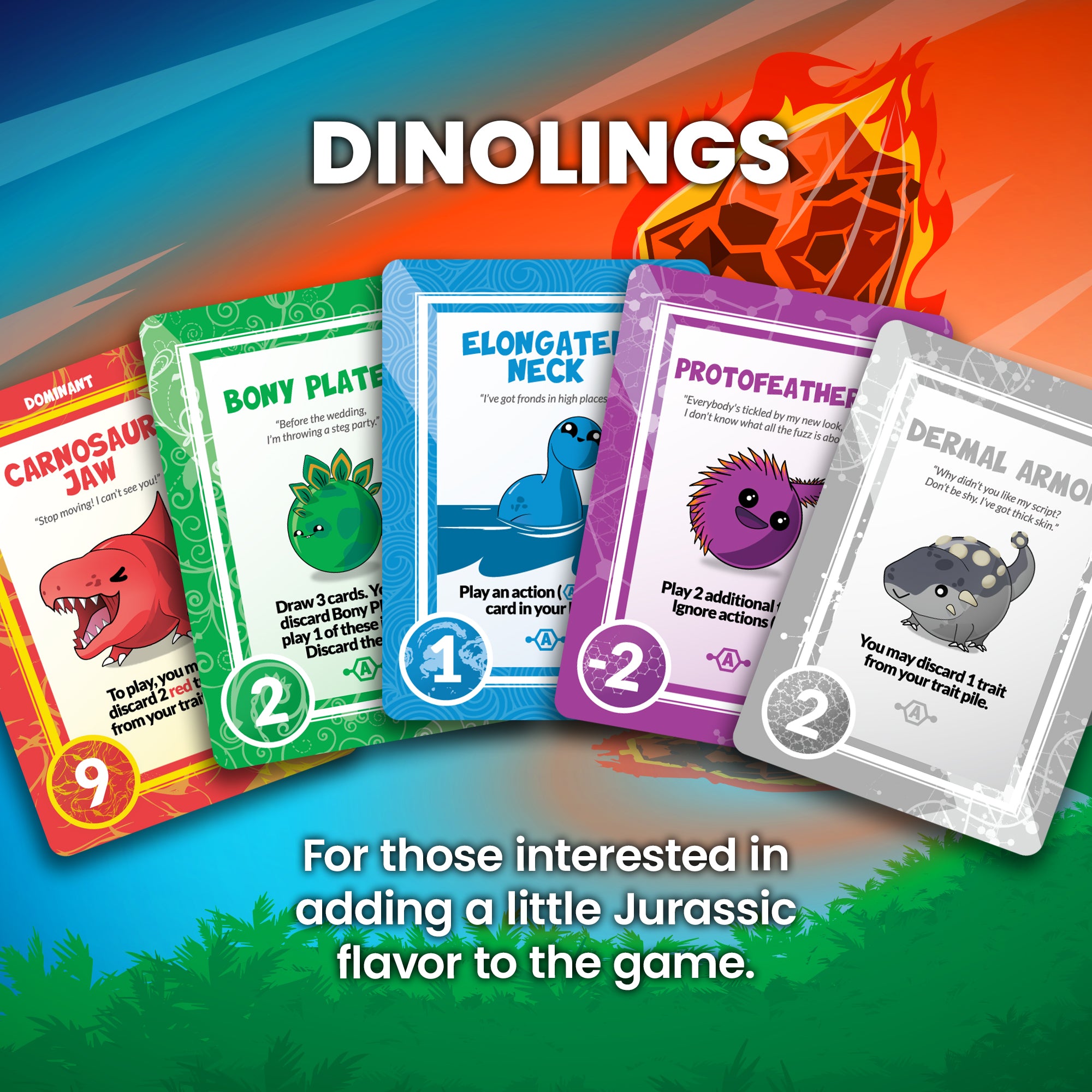 dinolings cards - for those interested in adding a little jurassic flavor to the game
