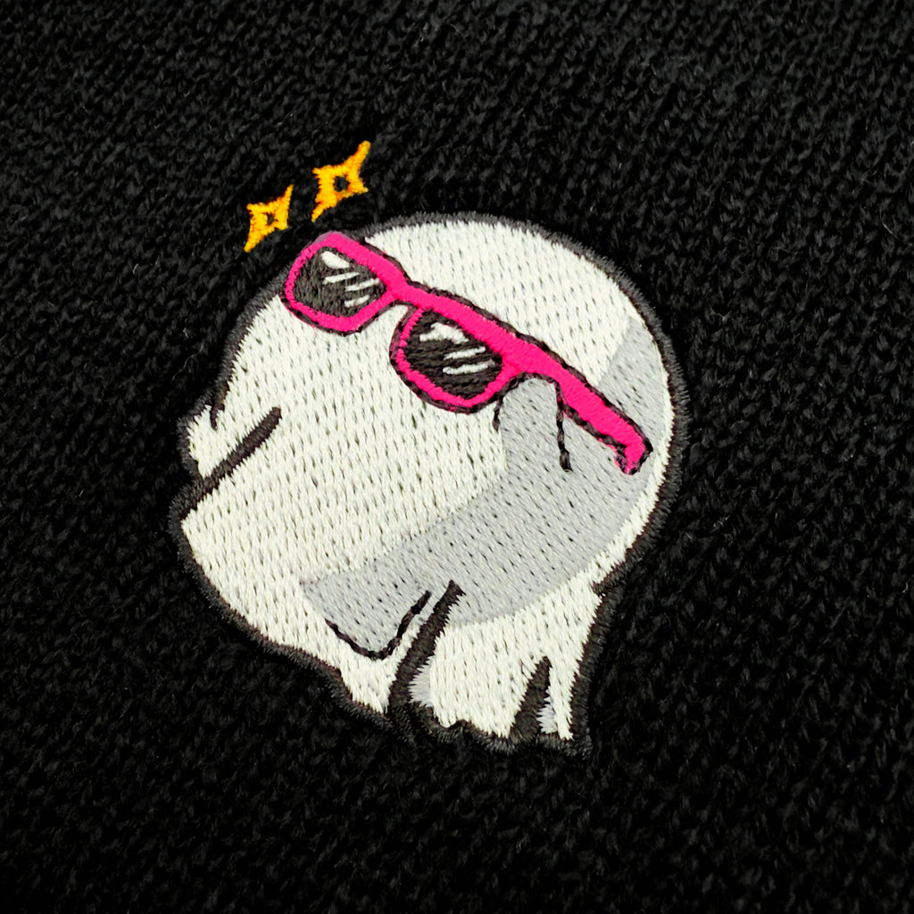 ghostly black beanie doomlings hat