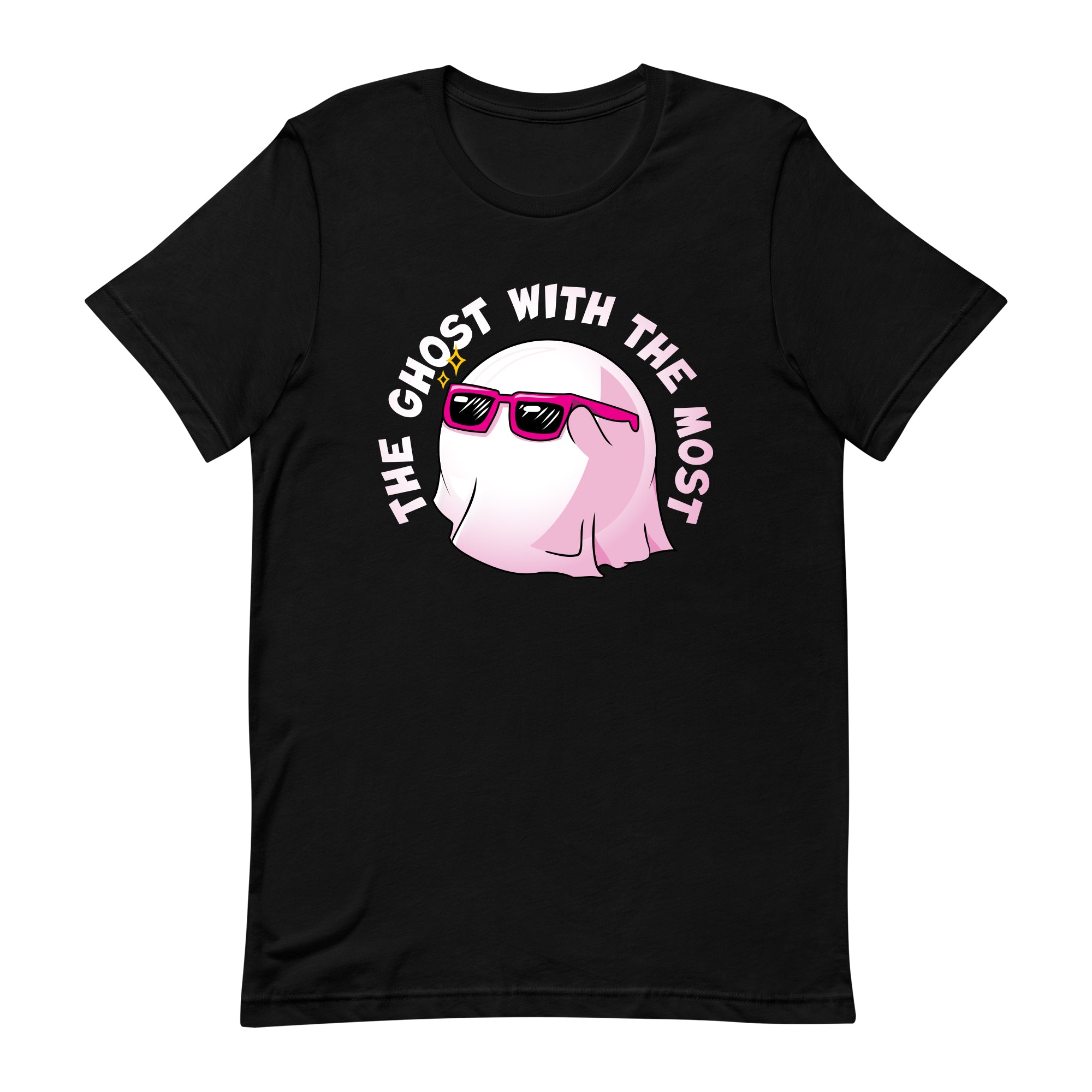 tshirt with ghostly doomling on it 'the ghost with the most'