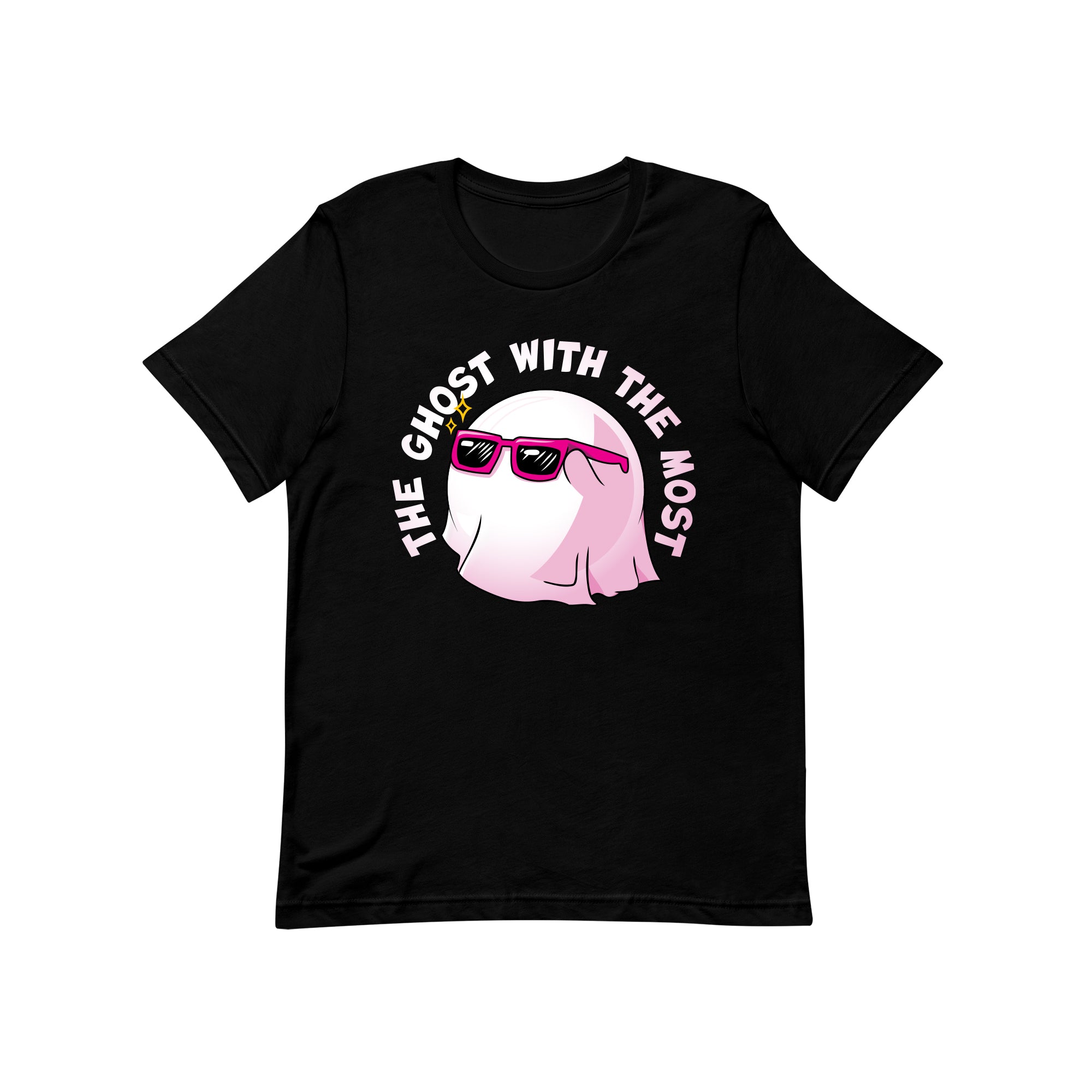 tshirt with ghostly doomling on it 'the ghost with the most'