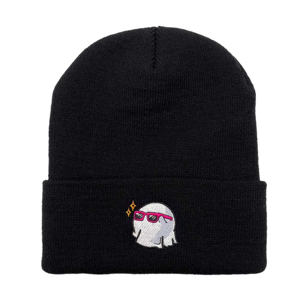 ghostly black beanie doomlings hat