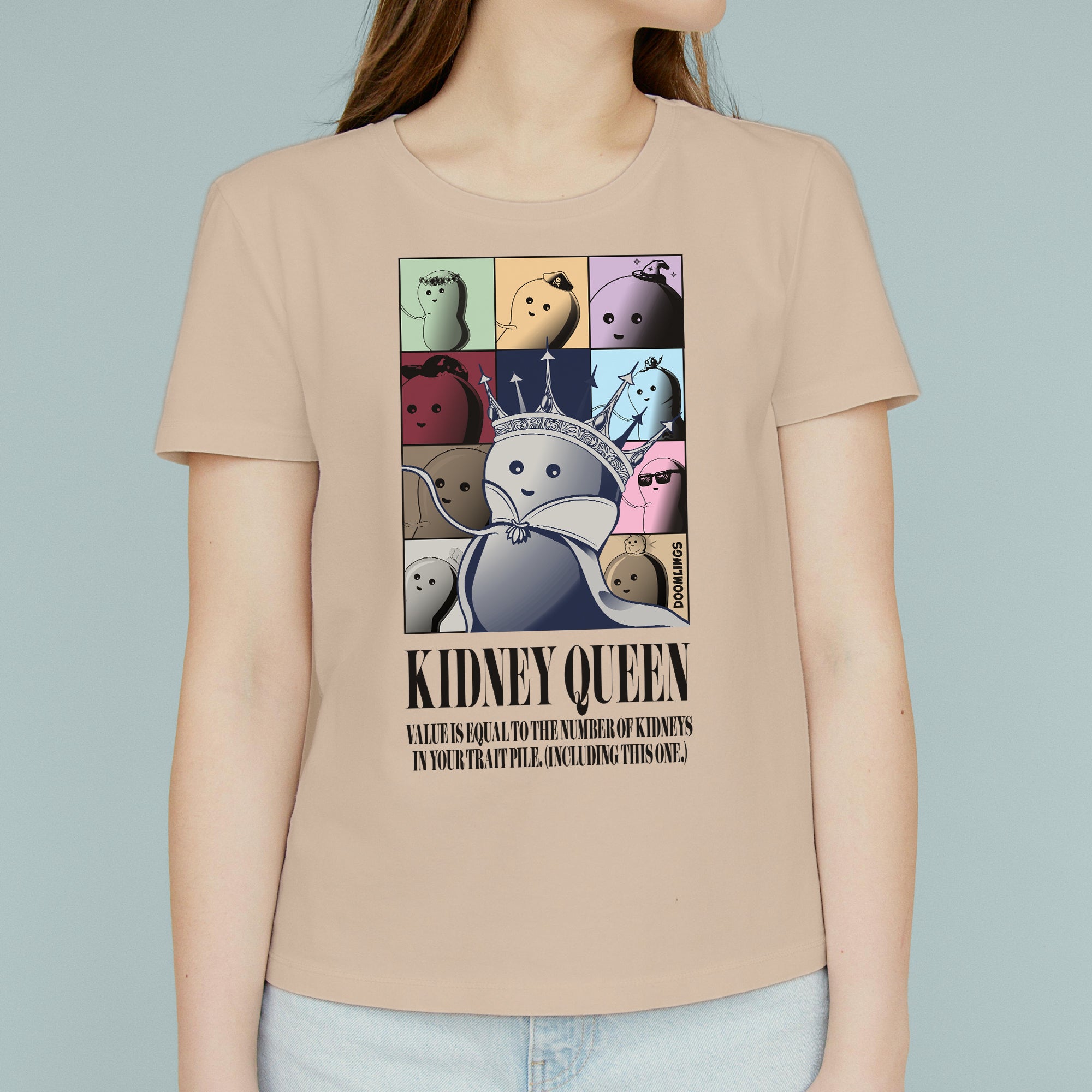 kidney queen tshirt doomlings
