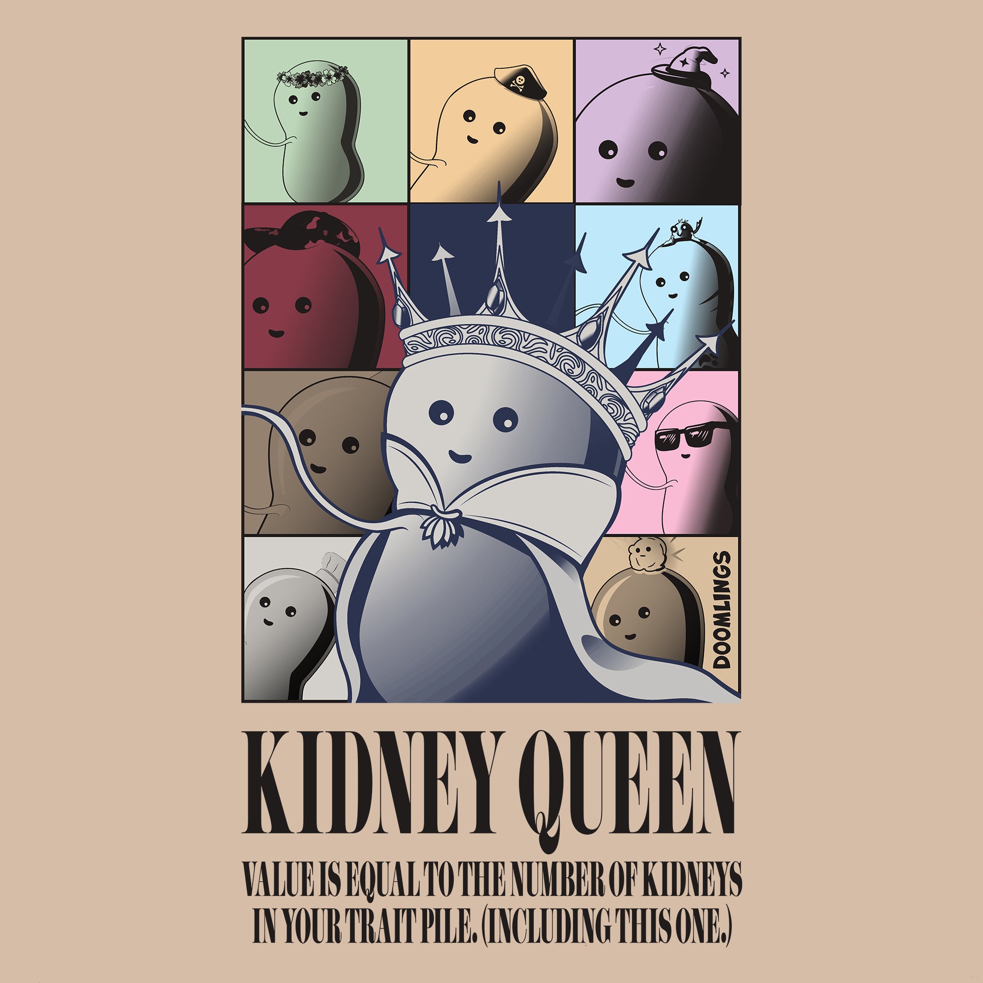 kidney queen tshirt doomlings