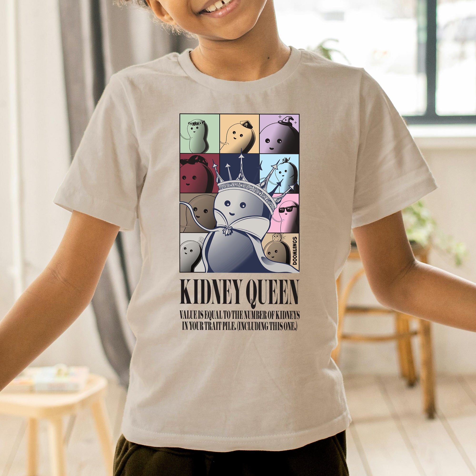 kidney queen tshirt doomlings
