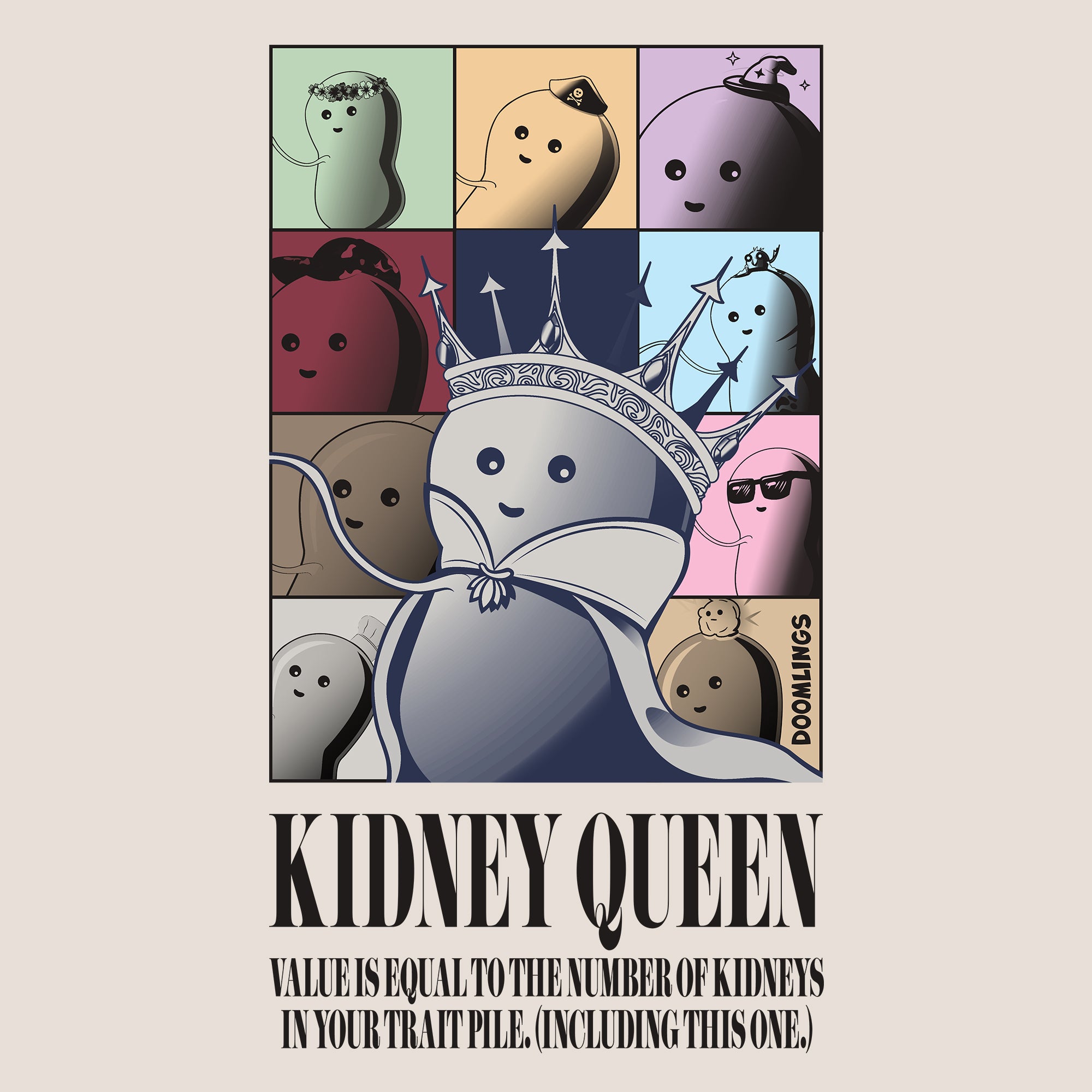 kidney queen tshirt doomlings