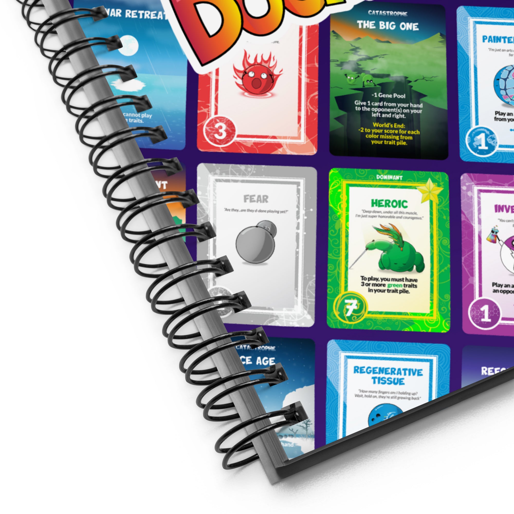 doomlings cards notebook