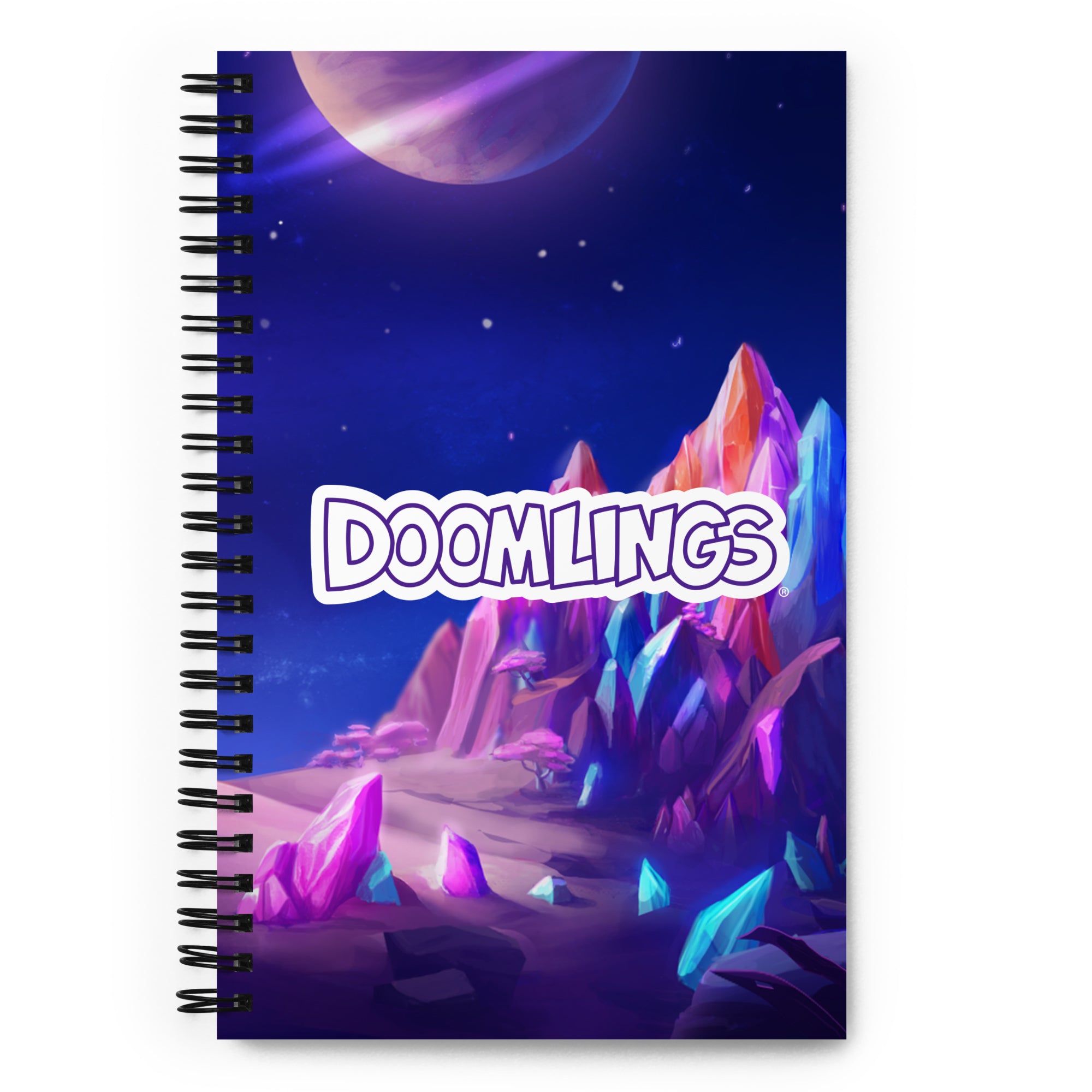doomlings moon scene notebook