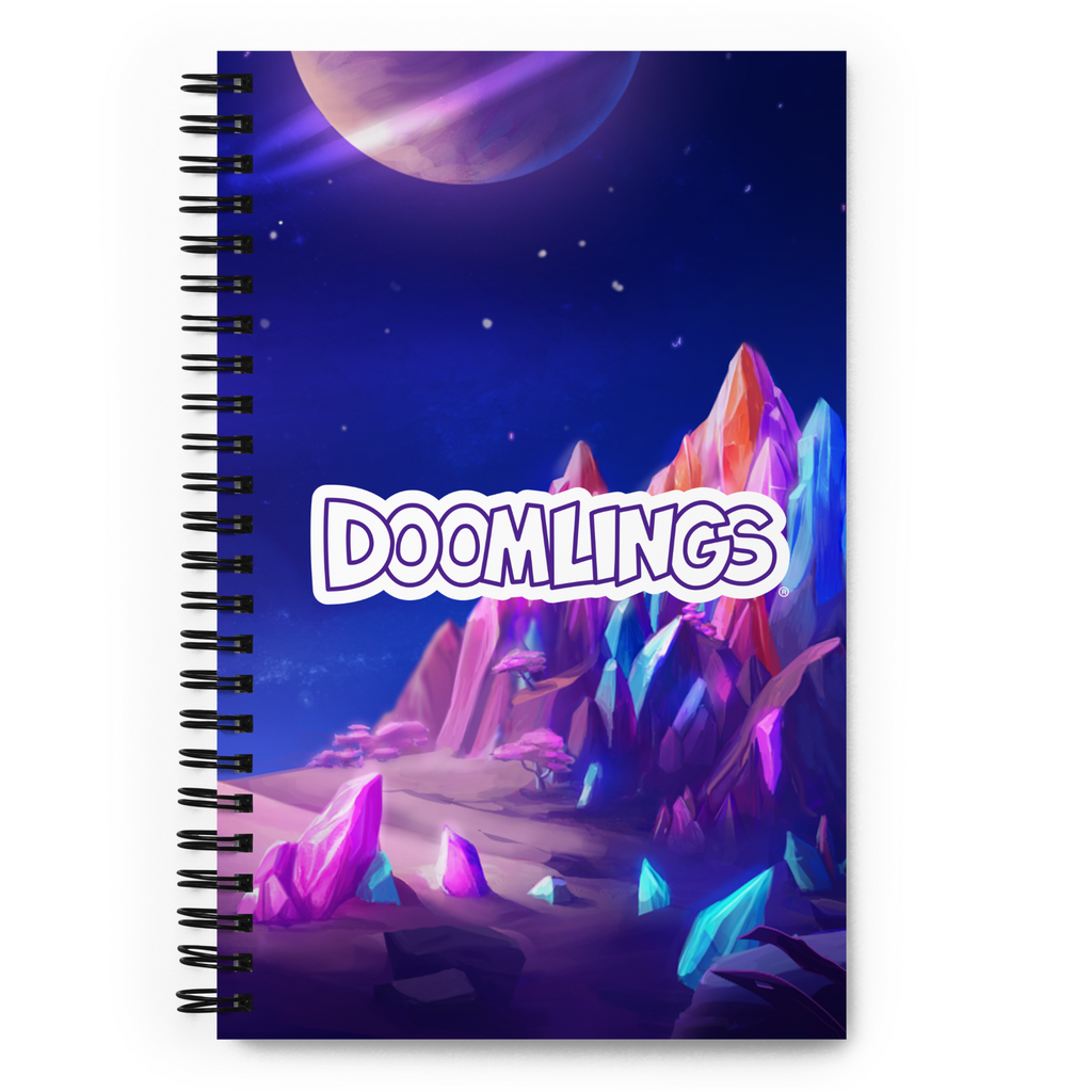 doomlings moon scene notebook