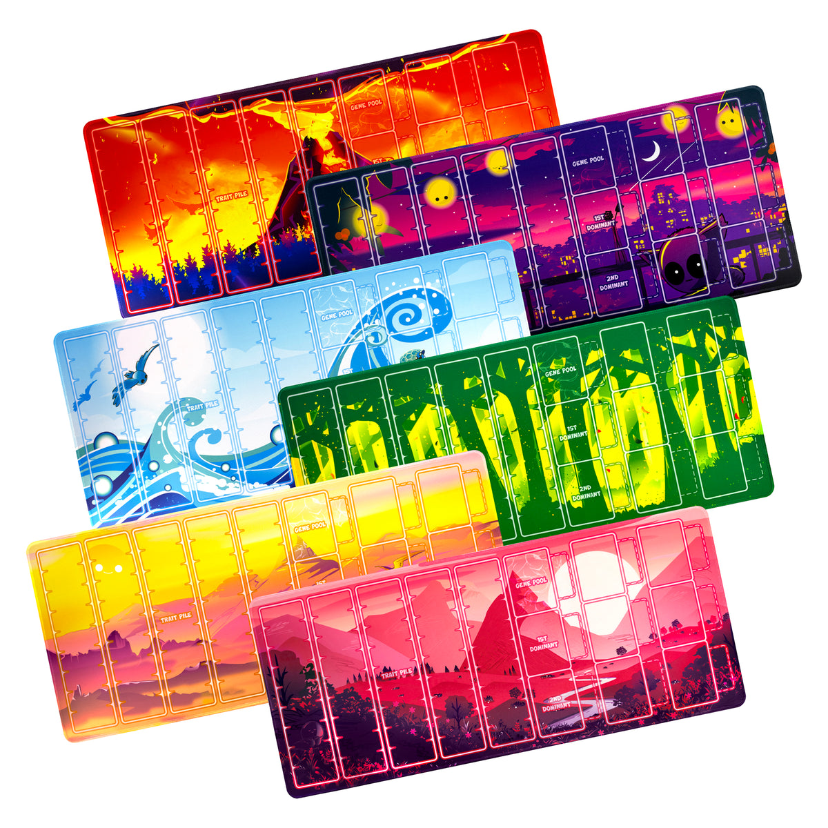 six new doomlings individual playmats remastered