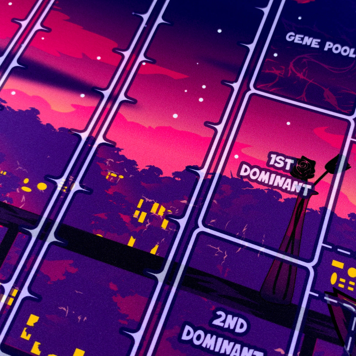 doomlings remastered playmat moon cityscape