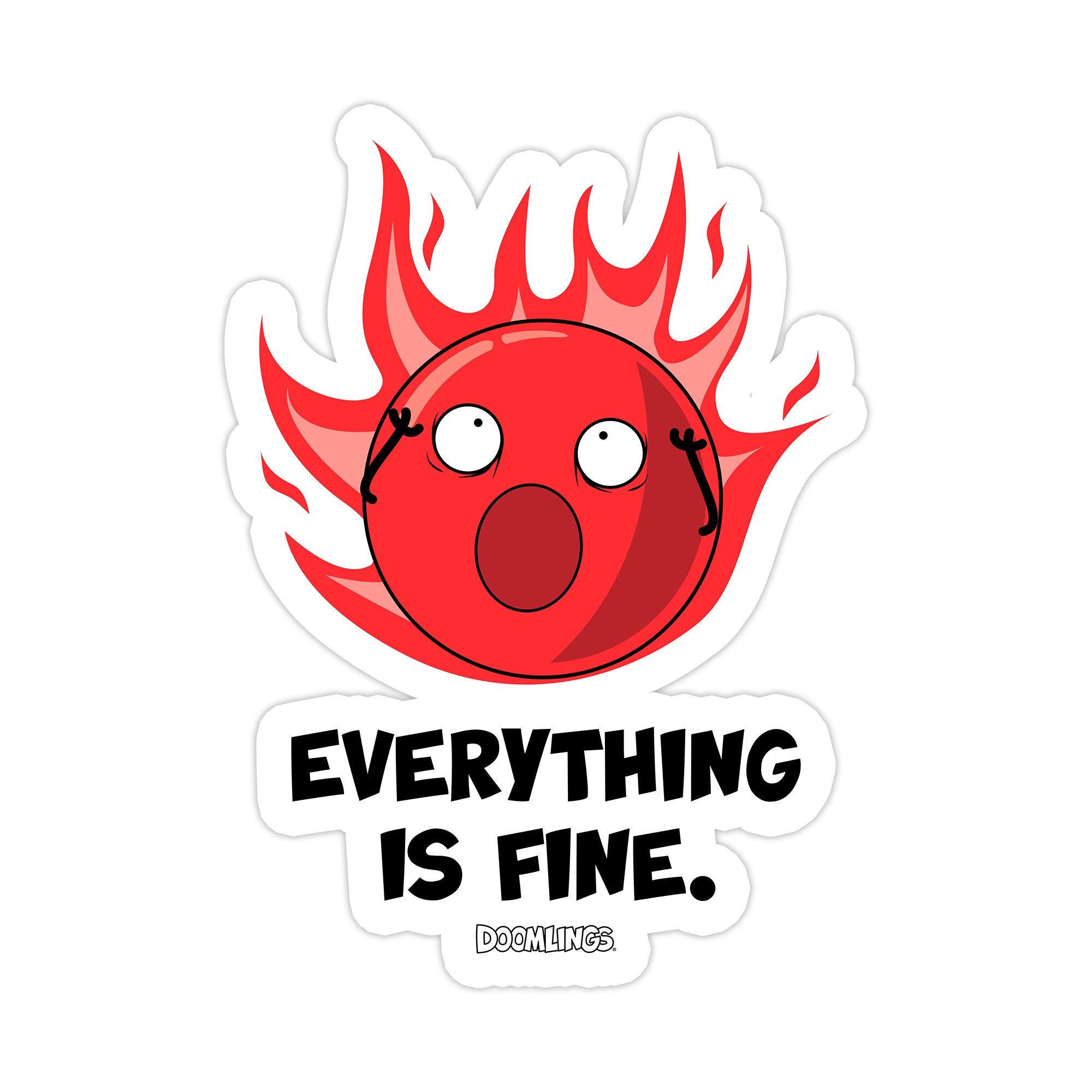 everything is fine sticker