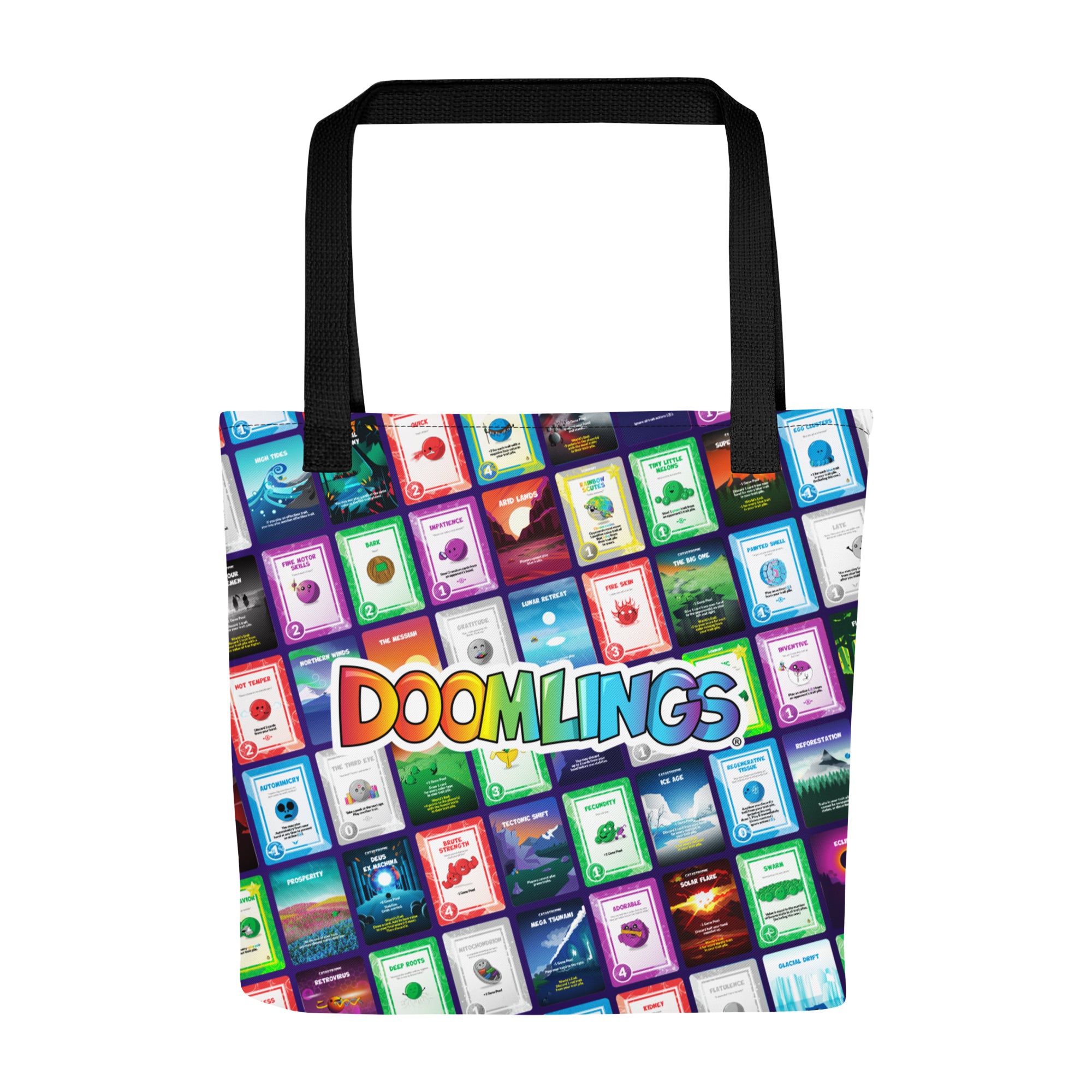 card collage tote bag