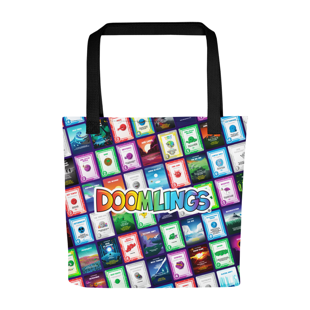 card collage tote bag