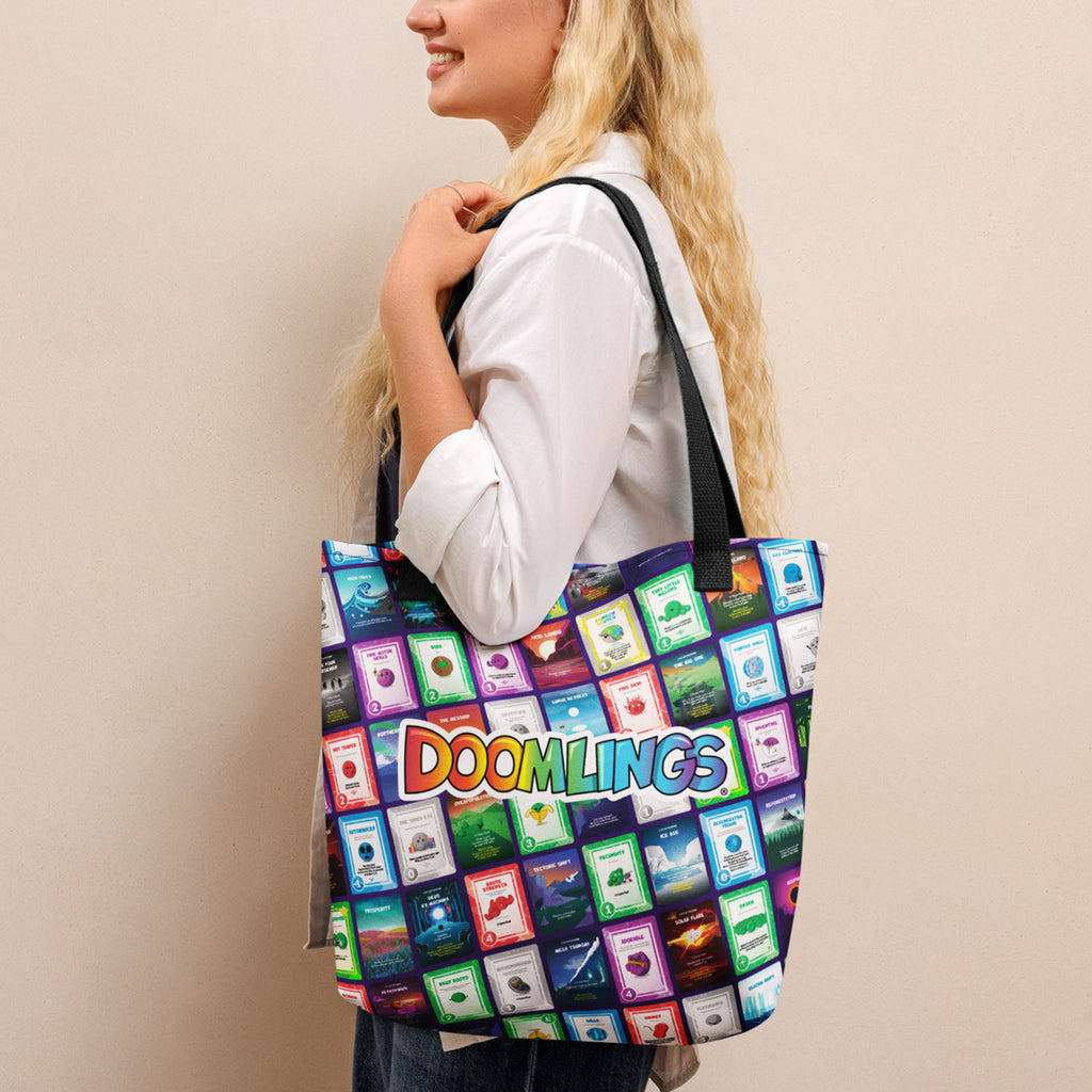 card collage tote bag