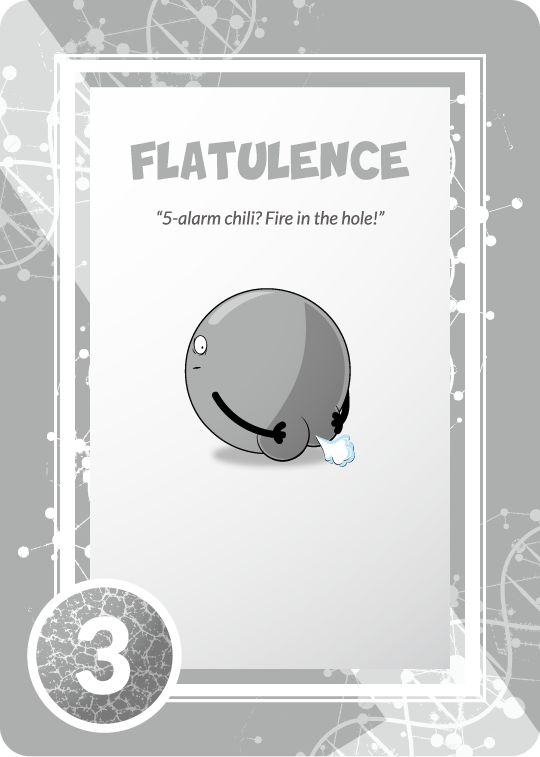 flatulence 5-alarm chili? fire in the hole!