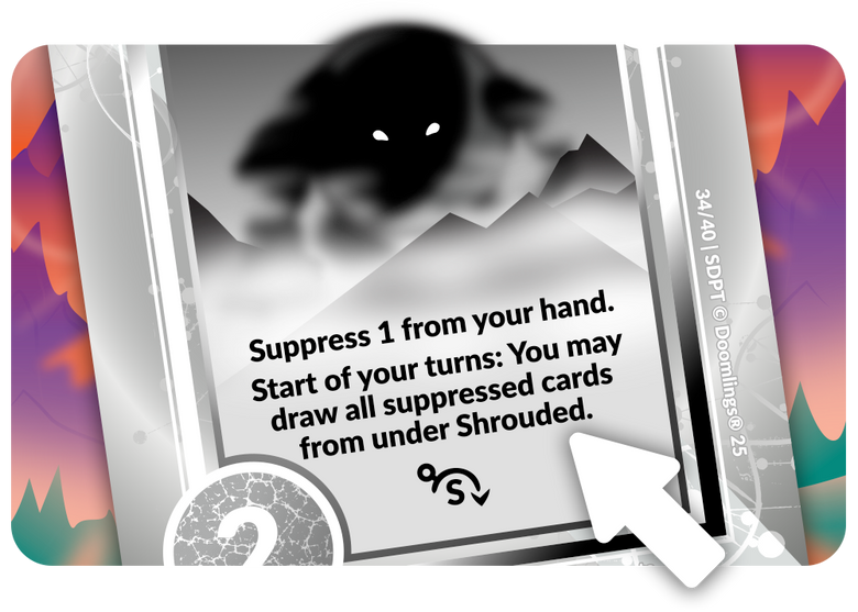 fuzelings card spooky smoke doomling