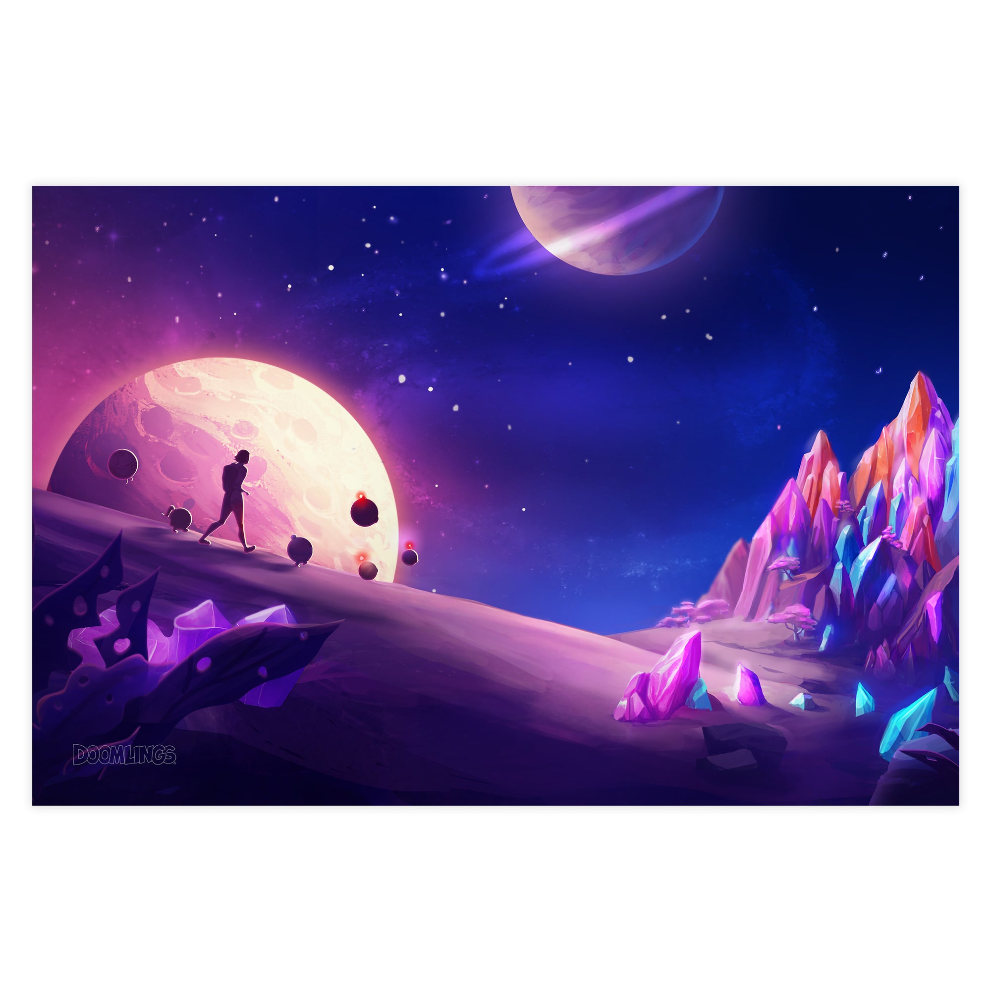 moon walk poster
