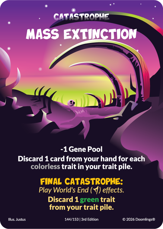 mass extinction card