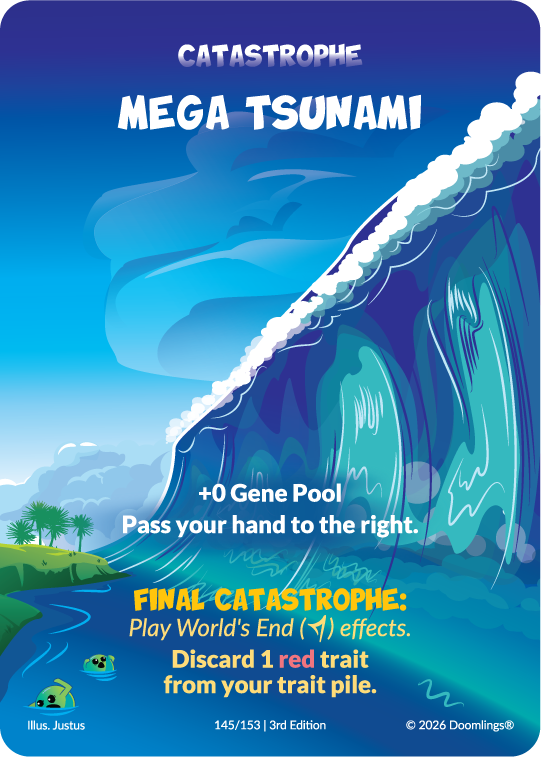 mega tsunami card