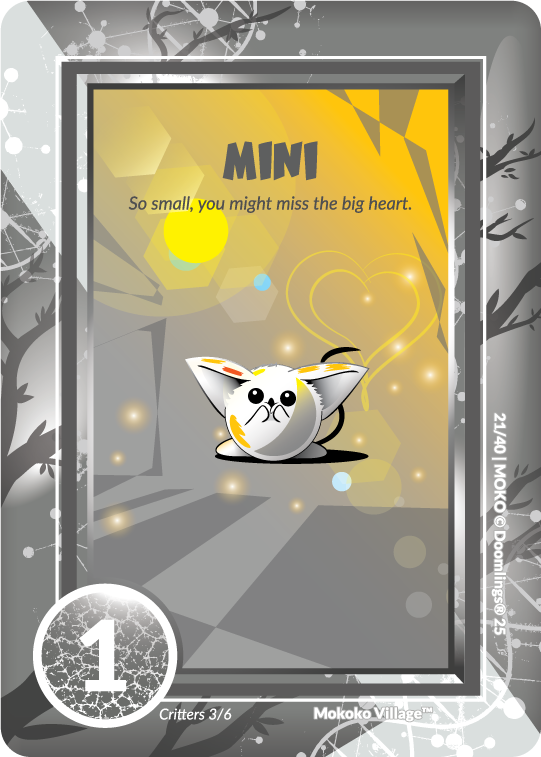 mini so small you might miss the big heart.