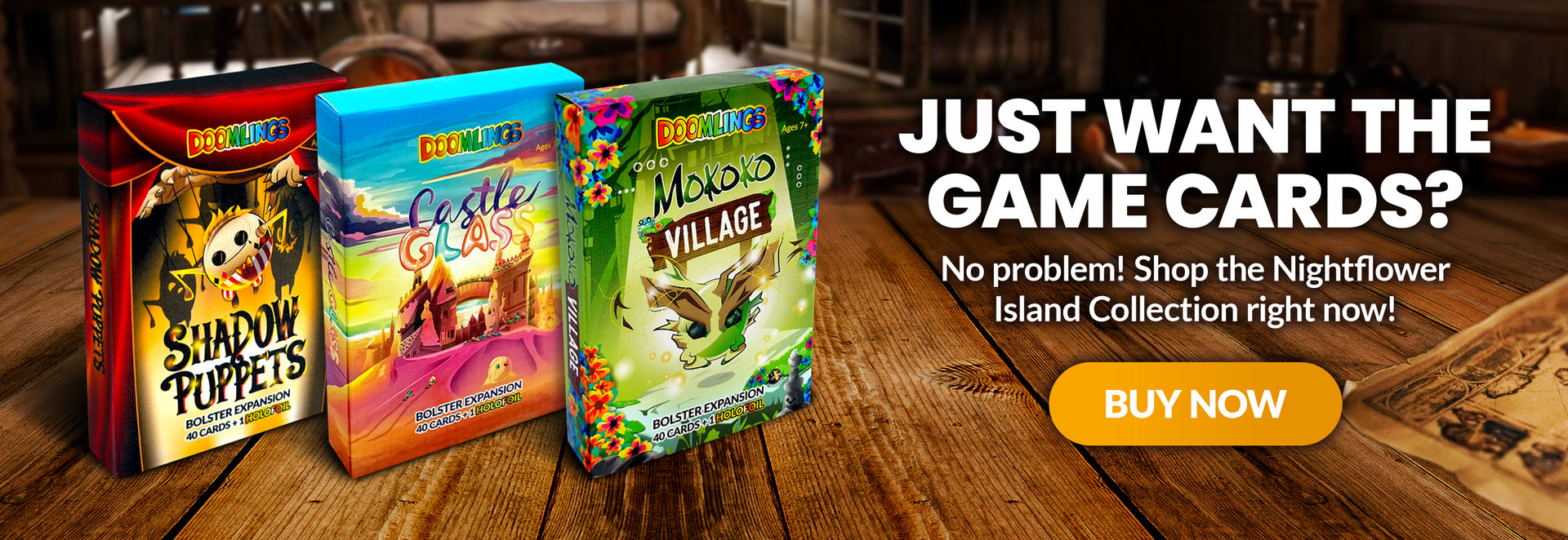 Just want the game cards? No problem! Shop the Nightflower Island Collection right now!