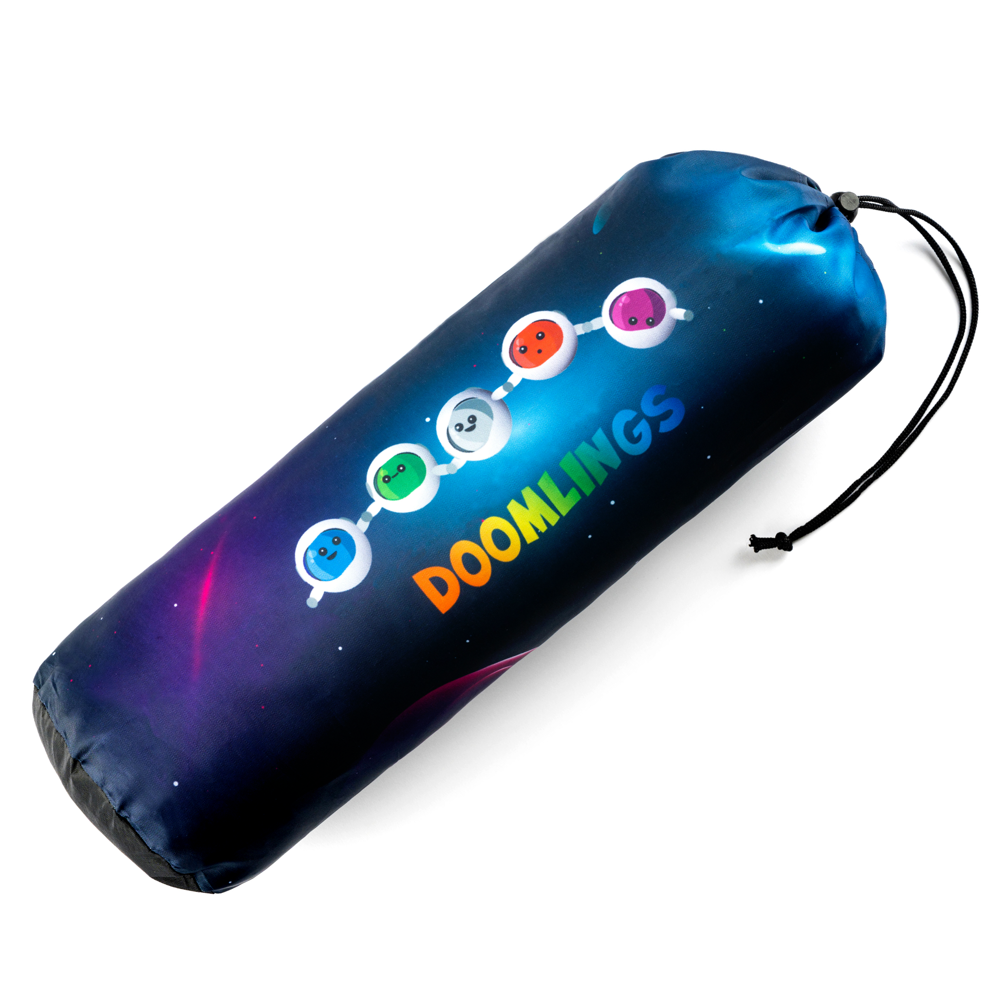 doomlings playmat bag with doomlings astronaut art