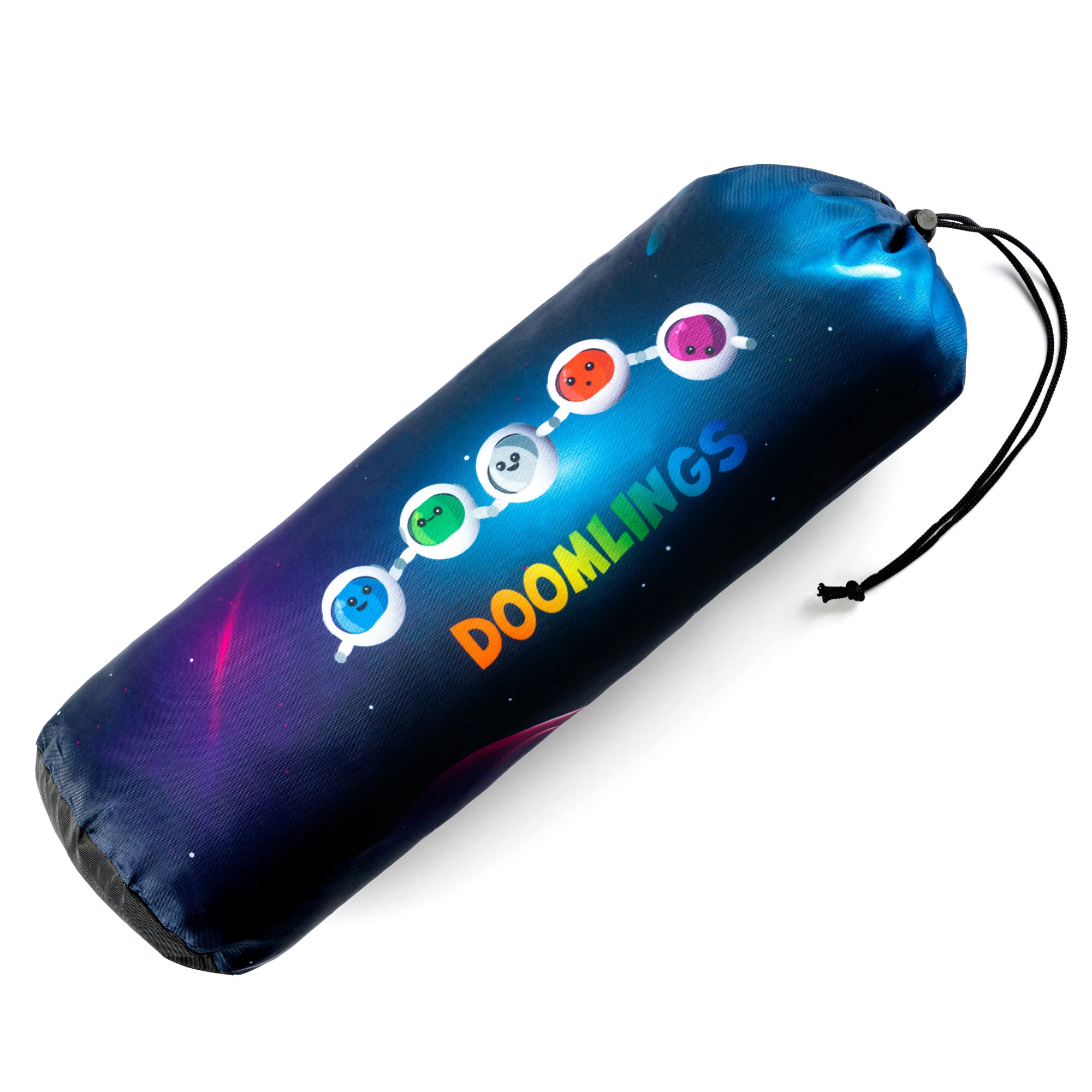 doomlings playmat bag with doomlings astronaut art