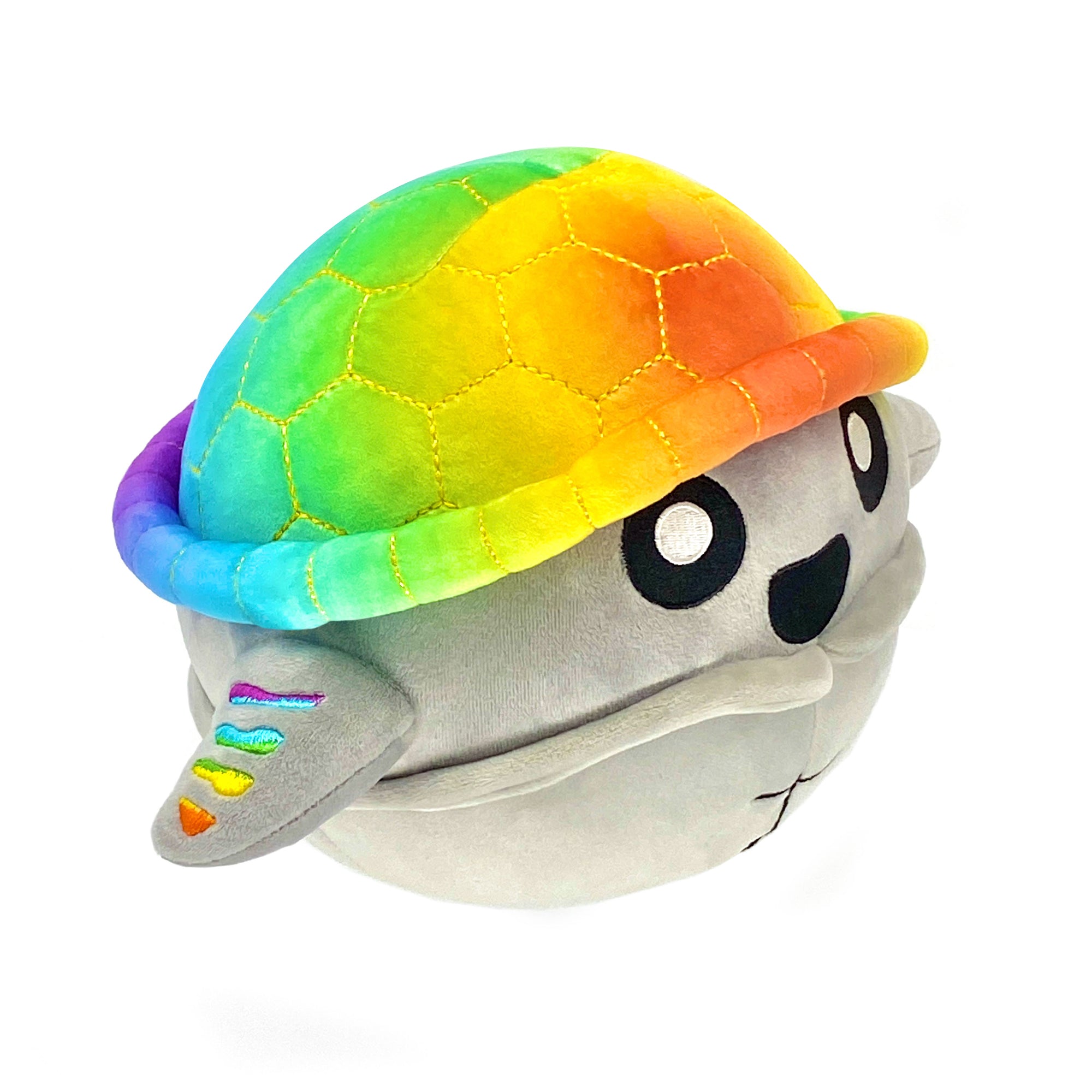 rainbow turtle plushie doomlings rainbow scutes round turtle rainbow shell stuffed animal super cute
