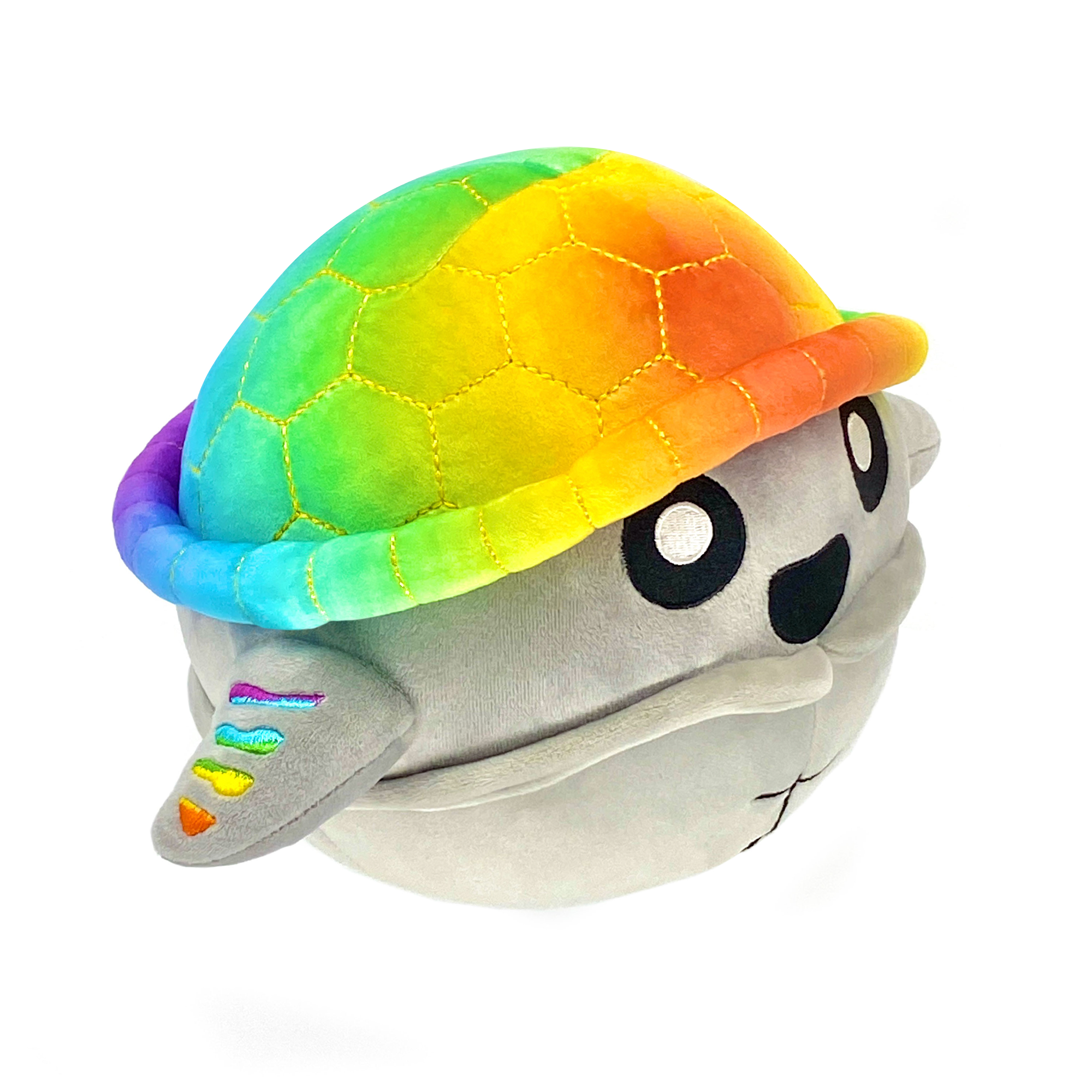 rainbow turtle plushie doomlings rainbow scutes round turtle rainbow shell stuffed animal super cute