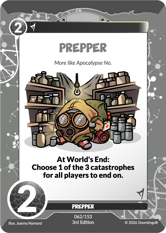 prepper card