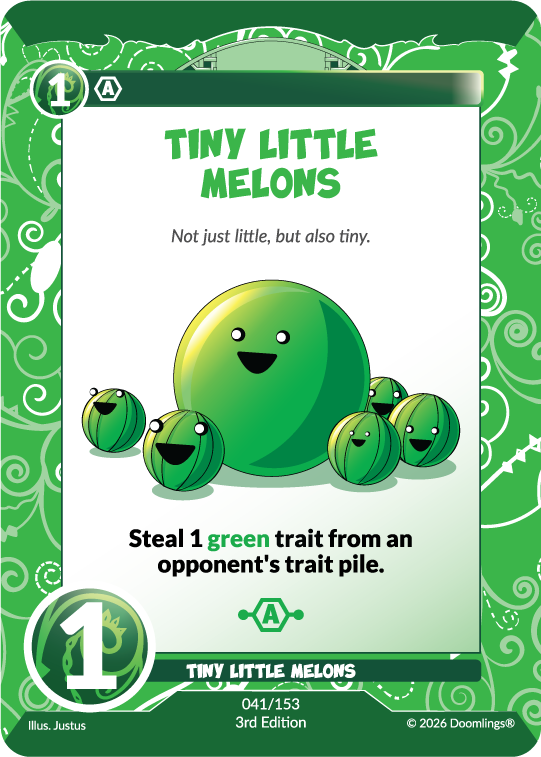 tiny little melons card