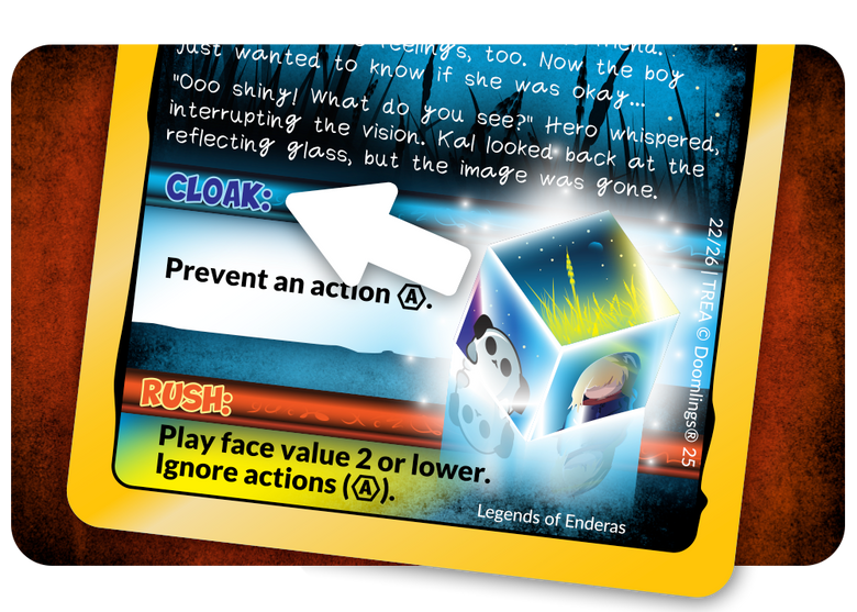card with cloak mechanic